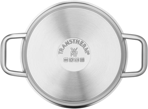 WMF Iconic 2-delige set kookpan hoog - Ø220mm + steelpan met deksel - Ø160mm