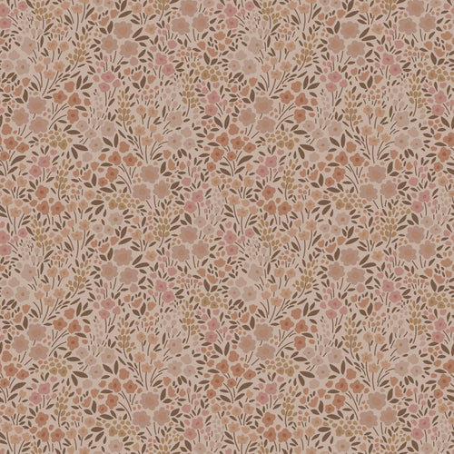 ESTAhome behang bloemetjes terracotta roze - 53 cm x 10.05 m - 139700 - vtwonen shop