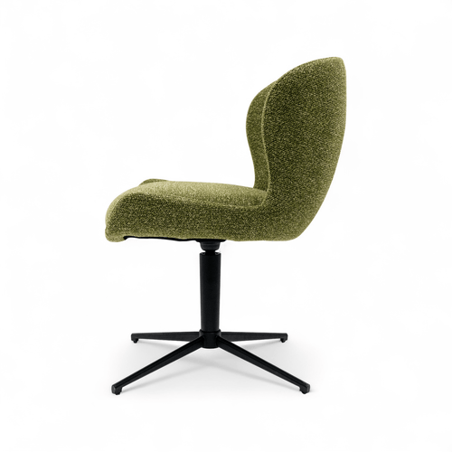 Furnhouse eetkamerstoel Nicklas - Groente - Stof (Bouclé) - Set van 2