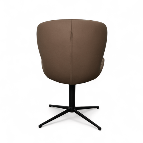 Furnhouse eetkamerstoel Nicklas - Taupe - Leer - Set van 4