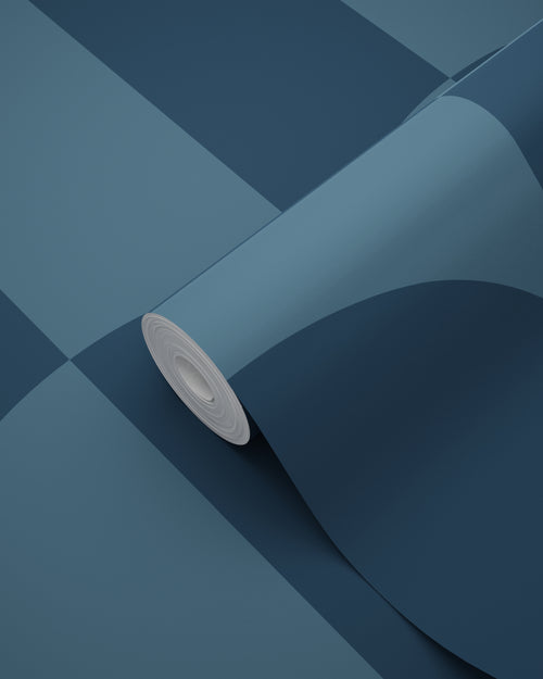 ESTAhome behang art deco bogen vergrijsd donker blauw - 53 cm x 10.05 m - 139996 - vtwonen shop