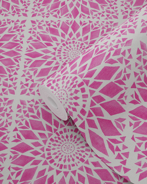 ESTAhome behang tegelmotief roze - 53 cm x 10.05 m - 148610