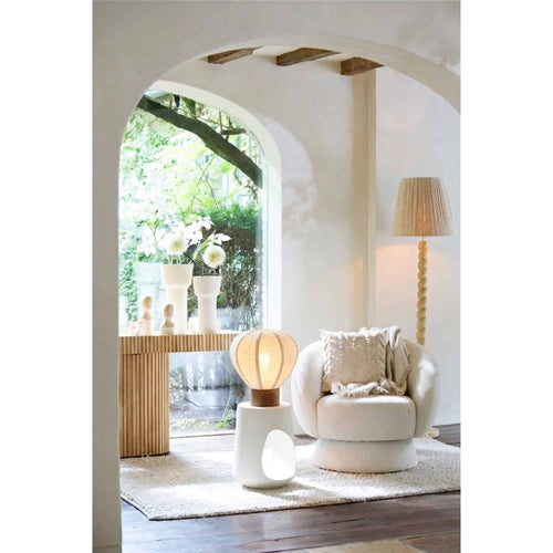 Light & Living tafellamp Kyzo - wit - Ø35cm