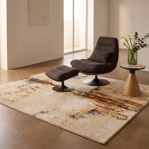Kare Design Vloerkleed Dust 240x170cm goud