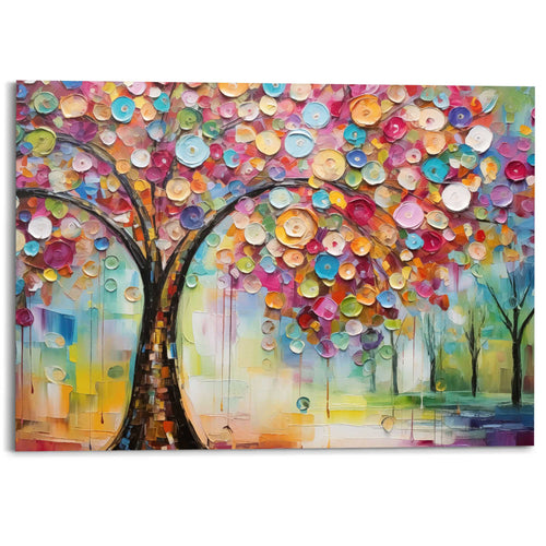 Reinders schilderij Kleurrijke Boom - 100x140cm