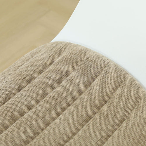 Nolon Nino-Liz barkruk wit met nougatbruin zitkussen - zwart onderstel - 75 cm