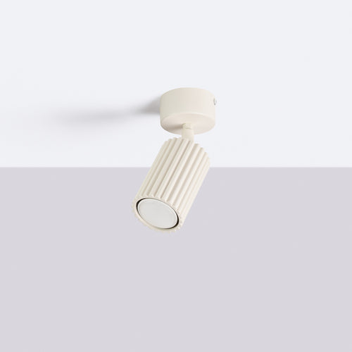Sollux Lighting Plafondlamp KARBON 1 beige - 7x7x18cm