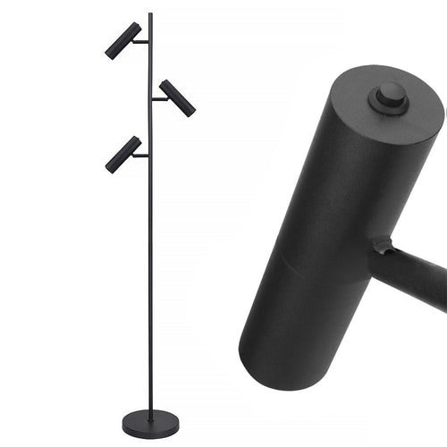 Freelight vloerlamp Undici - 3 lichts - 22  x 165   cm - zwart - vtwonen shop