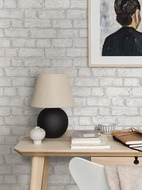 Borastapeter behang stenen muur grijs - 53 cm x 11.2 m - 660161 - vtwonen shop