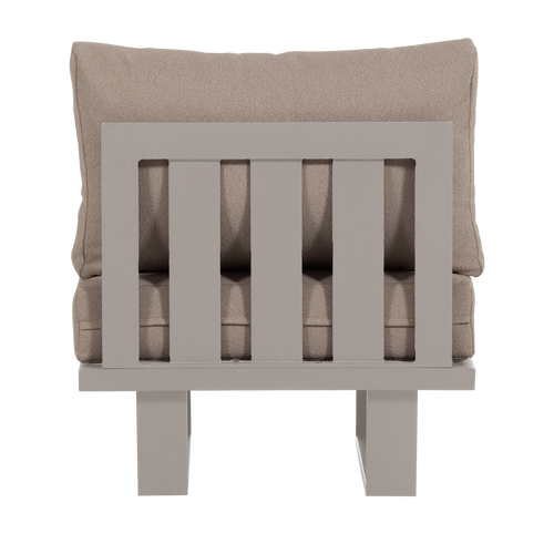 WOOOD loungestoel tuin Bear - Aluminium - Zand - 91x74x44