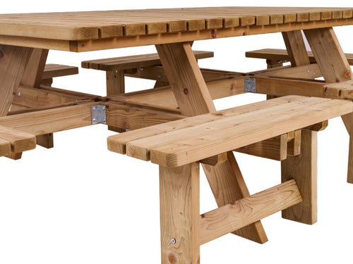 MaximaVida luxe houten picknicktafel Tallinn 300 cm - open instap - vtwonen shop