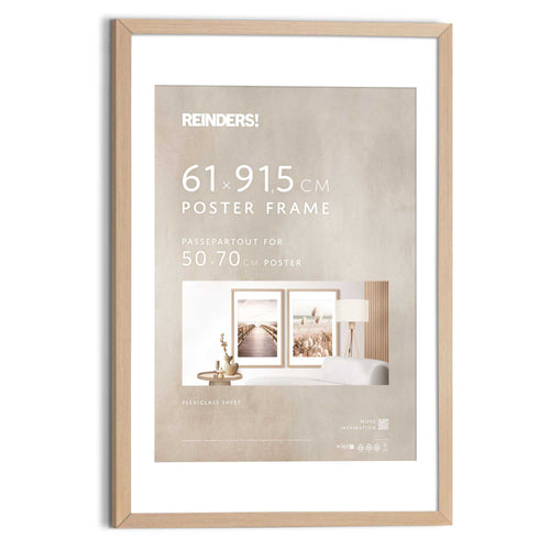 Reinders Wissellijst Beuken mdf poster 61x91,5