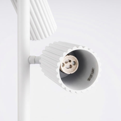 Sollux Lighting Vloerlamp KARBON 3 wit - 30x30x155cm