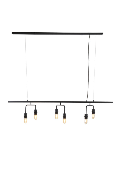 Light & Living hanglamp EDISA - zwart - 160x50x25cm