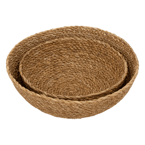 Urban Nature Culture manden Farro, set of 2 Natural - Ø 27x10cm - vtwonen shop