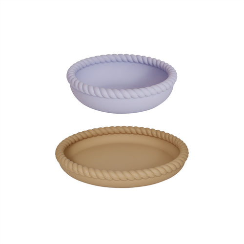 OYOY Bord en kom Mellow - silicone