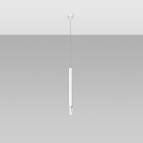 Sollux Lighting Hanglamp WEZYR 1 wit - 8x8x120cm