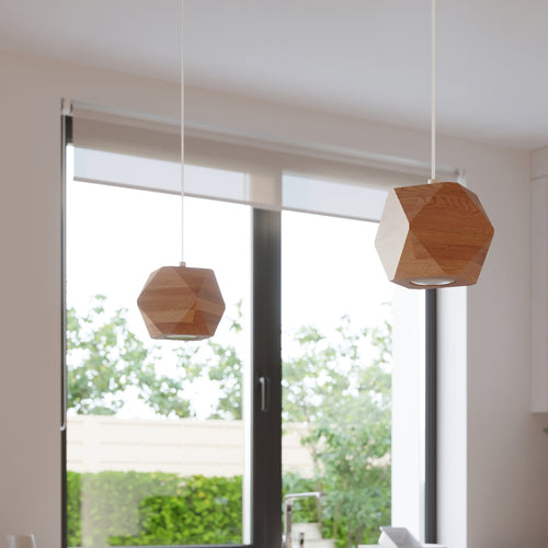 Sollux Lighting Wandlamp WOODY natuurlijk hout - 12x14x12cm