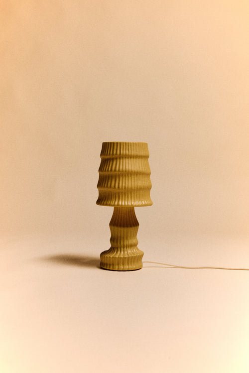 HKLIVING tafellamp Ceramic – ochre