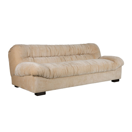 Dutchbone Douglas 3-zitsbank Velours Beige - vtwonen shop