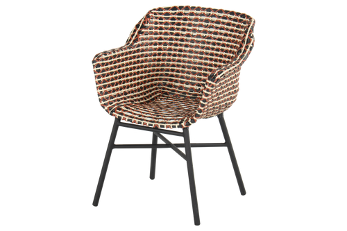 Hartman Tuinstoel Delphine - Rood Wicker - Zithoogte 43cm - vtwonen shop