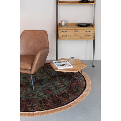 Housecraft Living Raz Vloerkleed Rond 160 cm Perzisch/ Oosters Motief  Groen - vtwonen shop