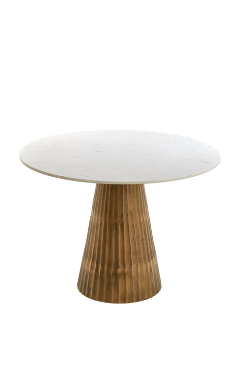 Light & Living tafel LEYDA - Ø100x78cm - wit