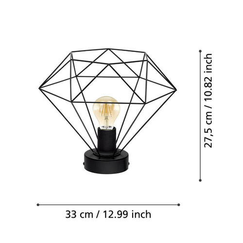 EGLO plafondlamp Tarbes - e27 - ø 32,5 cm - zwart