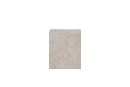 Rebellenclub Salontafel Tusani - 40 x 40 cm - Beige Marmerlook