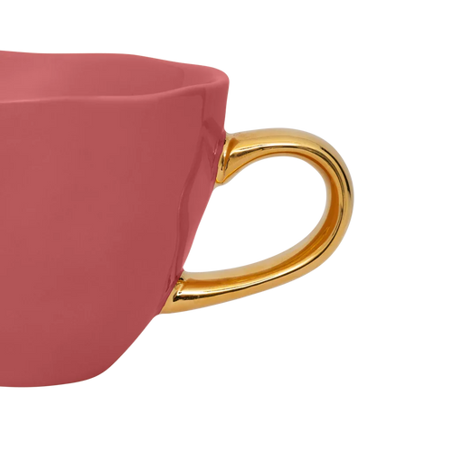 Urban Nature Culture Good Morning kopje Cappuccino/Tea - Raspberry - 11x8cm