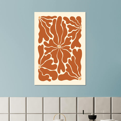 Artfulprints  Boho - Ibiza flowers   poster 70x100 cm