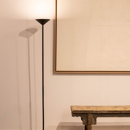 Atmooz vloerlamp Bryce - zwart - Ø 19 x H 160 cm - geïntegreerde led
