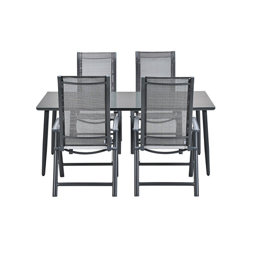 Garden Impressions tuinset Santos - Senna donker grijs - 5-delig