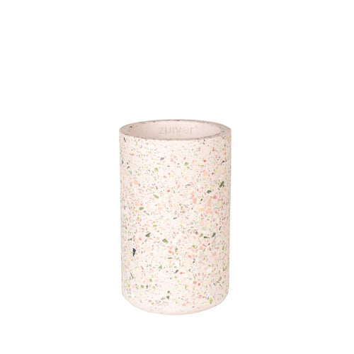 Zuiver Fajen Vaas Terrazzo Roze - vtwonen shop