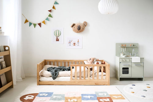 Petite Amélie Montessori vloerbed Nid - Peuterbed 70x140 cm -  Naturel - vtwonen shop