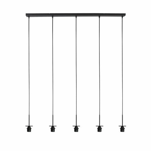 Mexlite hanglamp HaloSwap - 5 lichts - 110  x 160   cm - beige