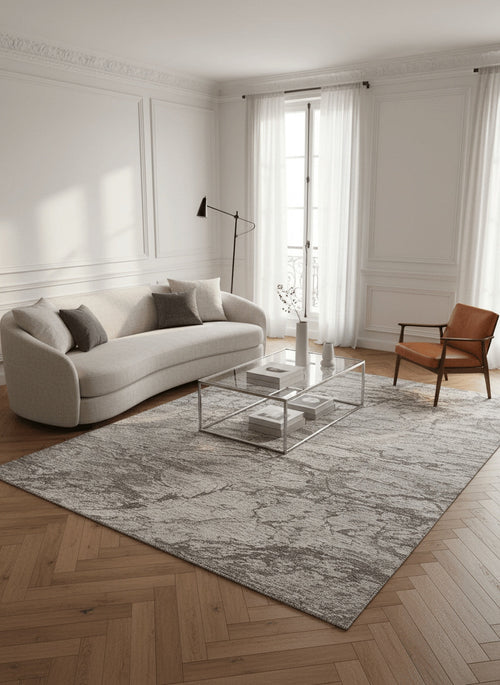 AFK Living vloerkleed Cliff - gerecyclede vezels - grijs - 160x230 cm