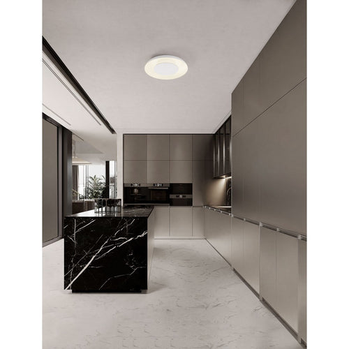 Nova Luce EPOS Inbouw plafondlamp zandwit Triac dimbare LED 24W 1482lm 2700-3000-4000K CCT