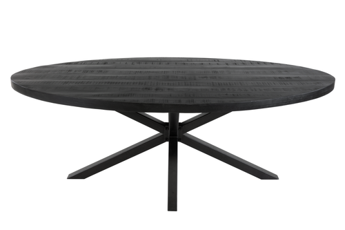 Kick eettafel Dax ovaal - 210cm - Zwart