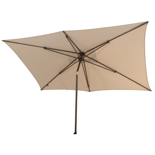 4 Seasons stokparasol Azzurro beach 200x300 cm solefin - Wenge frame