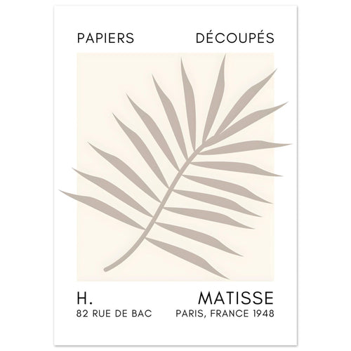 Artfulprints  Matisse – Floral reef grey   poster 50x70 cm - vtwonen shop