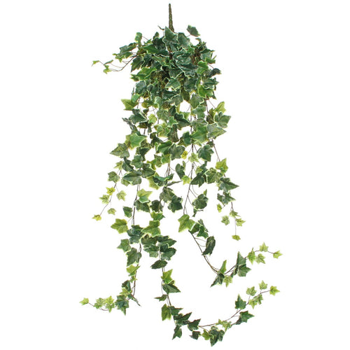 Mica Decorations Hedera Kunst Hangplant - H129 cm - Groen Bont