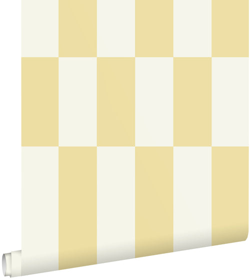 ESTAhome behang strepen pastel geel - 50 x 900 cm - 132150