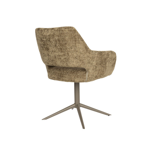 Housecraft Living Merel Eetkamerstoelen Armleuning Groen - Set van 2