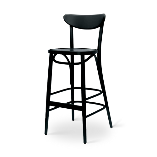 Fameg Musa houten barkruk zwart - 75 cm