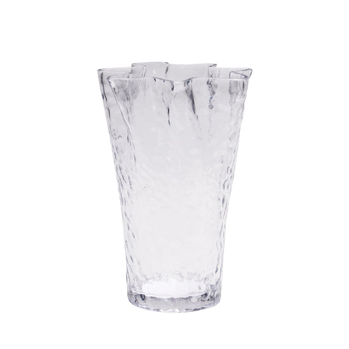 Hübsch vaas Ruffle - glas - ø23xh30cm - vtwonen shop