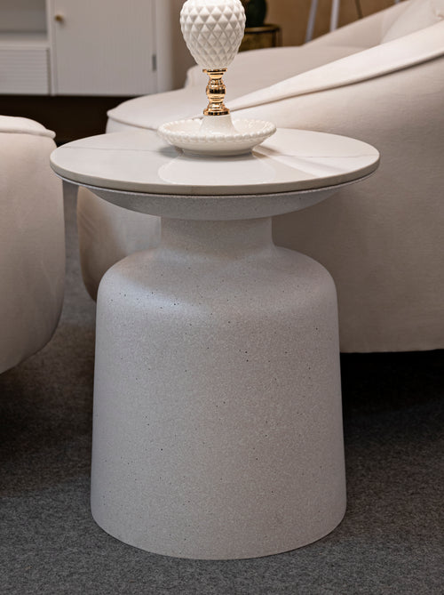 Mauro Ferretti salontafel - Ø 40x47 cm - wit