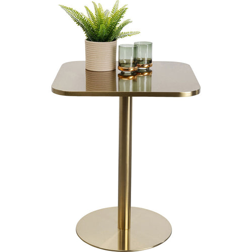 Kare Design Eettafel Julie 60x60cm goud - vtwonen shop
