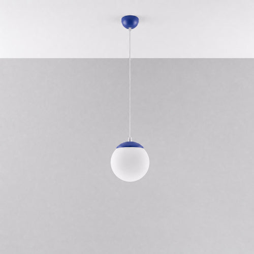 Sollux Lighting Hanglamp UGO 20 ultramarijn - 20x20x110cm