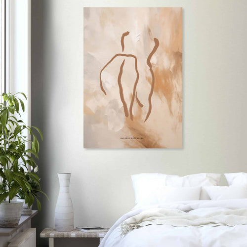Artfulprints  Abstract - Golden touch 3   poster 50x70 cm